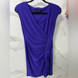 purple/ indigo colored cocktail dress